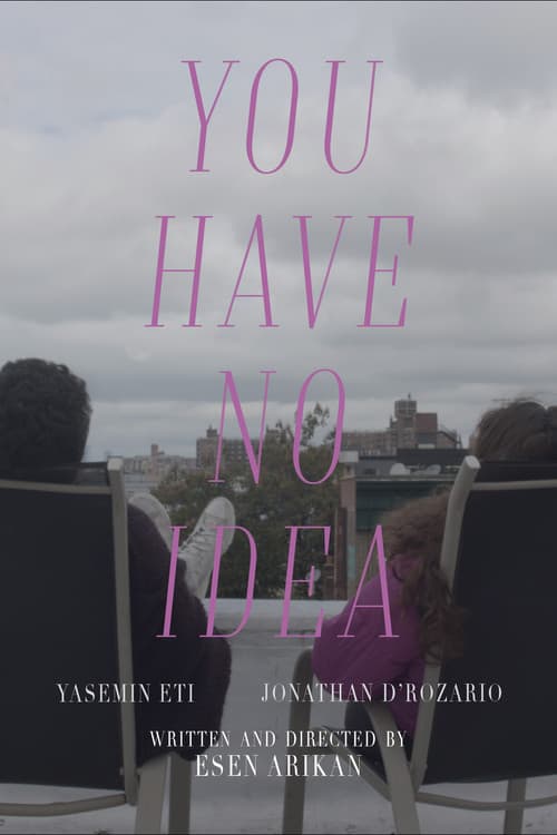 You Have No Idea poster
