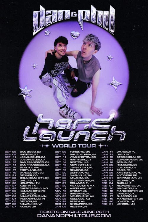 Dan and Phil: Hard Launch World Tour poster