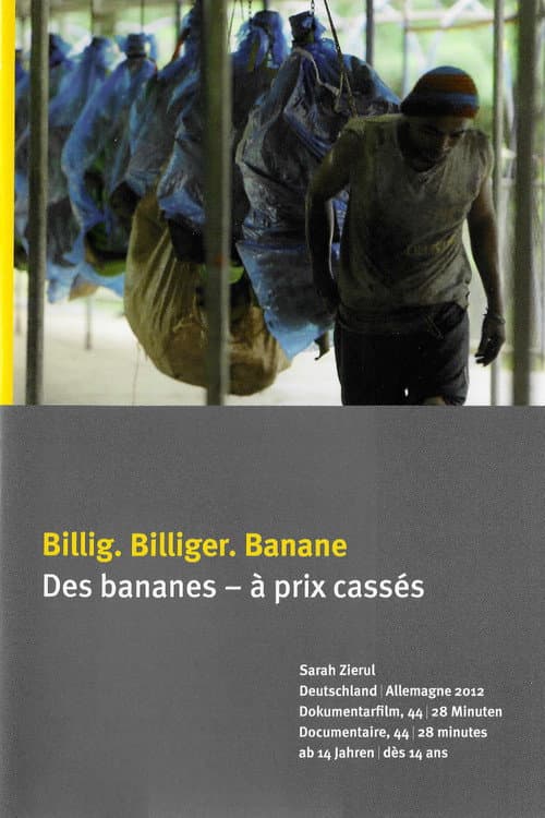 Billig. Billiger. Banane poster
