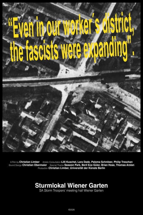Sturmlokal Wiener Garten poster