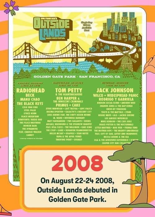 Radiohead: Outside Lands 2008 poster