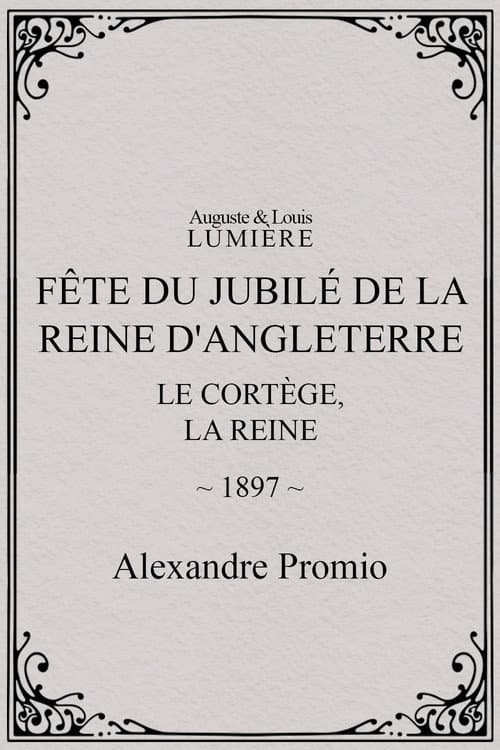 Fête du jubilé de la reine d'Angleterre : le cortège, la reine poster