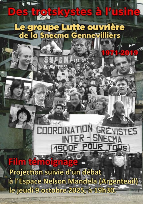 Des trotskystes à l’usine : le groupe Lutte ouvrière de la Snecma – Gennevilliers (1971-2019) poster
