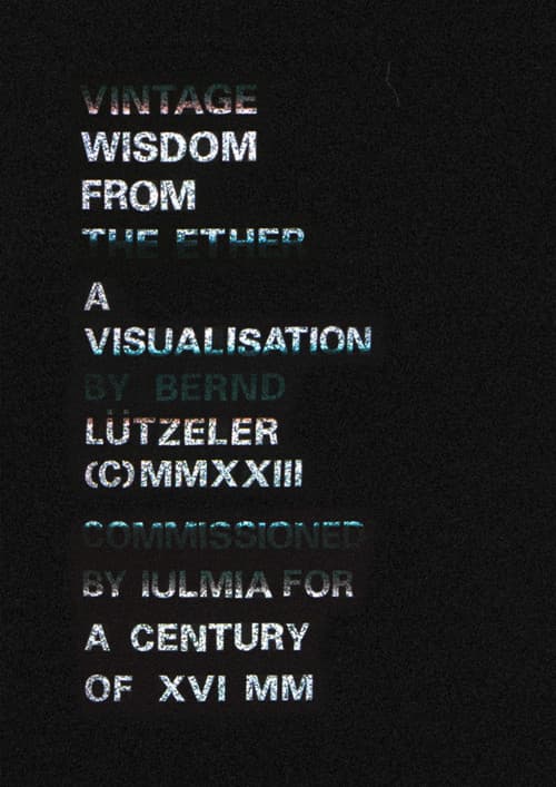 Vintage Wisdom from the Ether poster