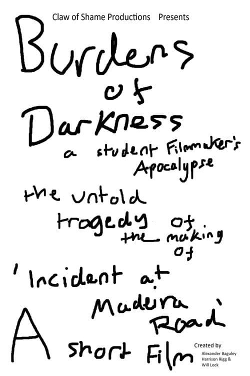 Burdens of Darkness: A Student Filmmaker's Apocalypse, The Untold Tragedy of The Making of 'Incident at Madeira Road - A Short Film' poster