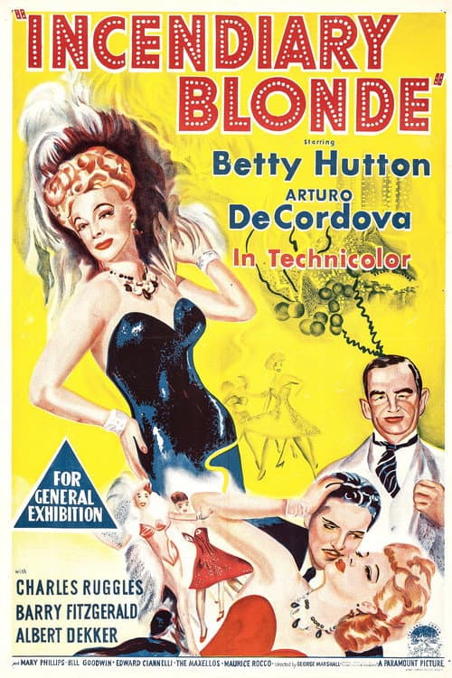 Incendiary Blonde poster