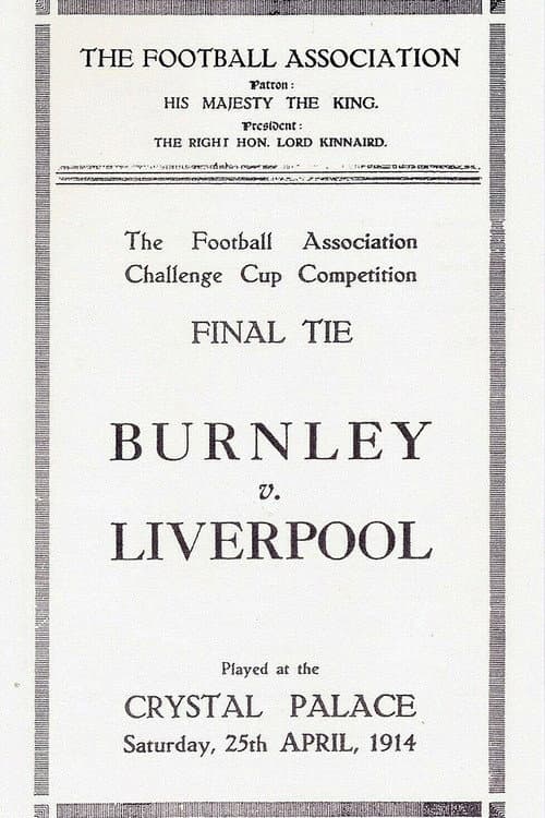 Cup Tie Final: Liverpool v Burnley 1914 poster