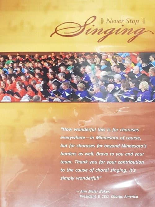 Never Stop Singing poster