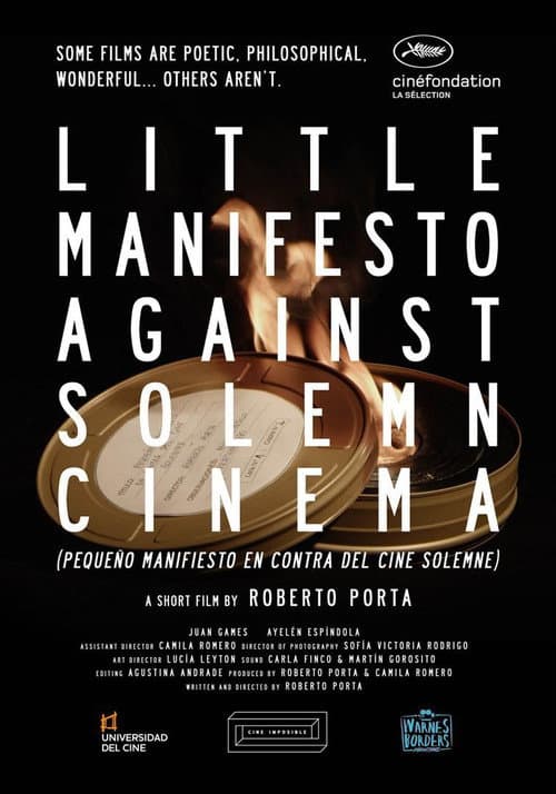 Little Manifesto Against Solemn Cinema poster