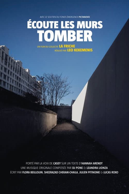 Écoute les murs tomber poster