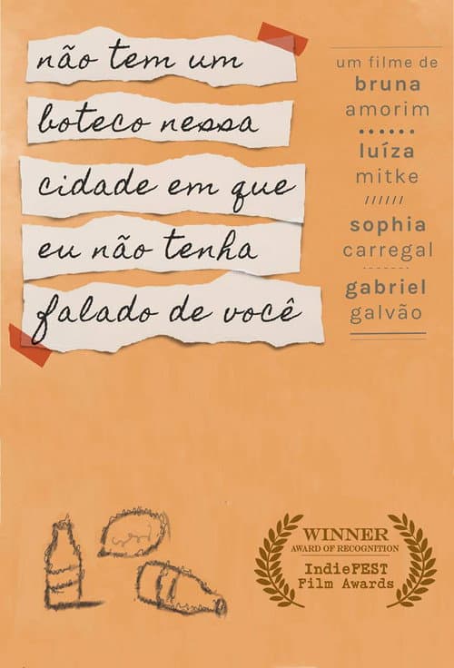 Não tem um Boteco nessa cidade em que eu não tenha falado de você poster
