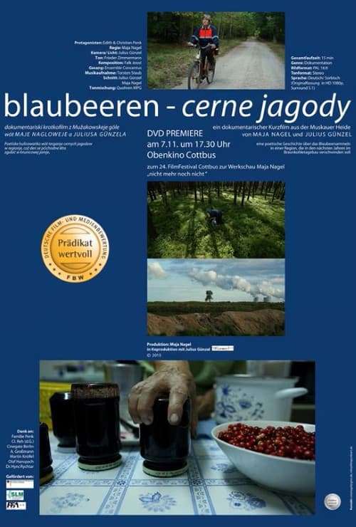 Blaubeeren - Cerne jagody poster