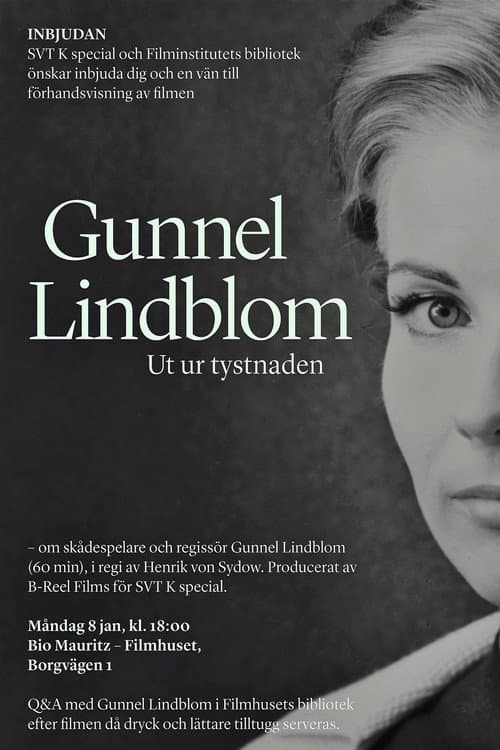 Gunnel Lindblom: Ut ur tystnaden poster