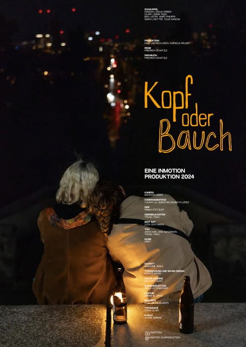 Kopf oder Bauch poster