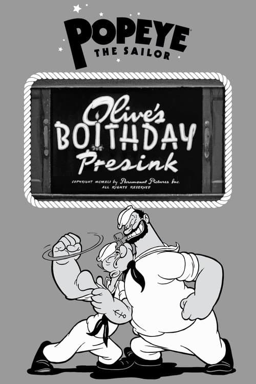 Olive's Boithday Presink poster