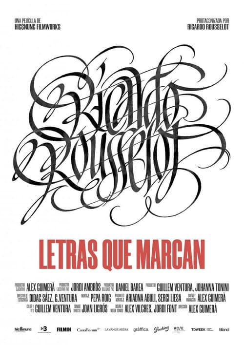Letras que marcan poster