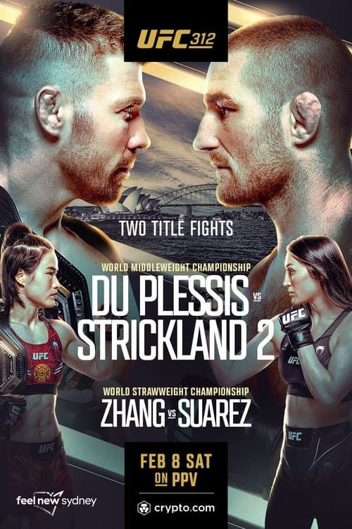 UFC 312: Du Plessis vs. Strickland 2 poster